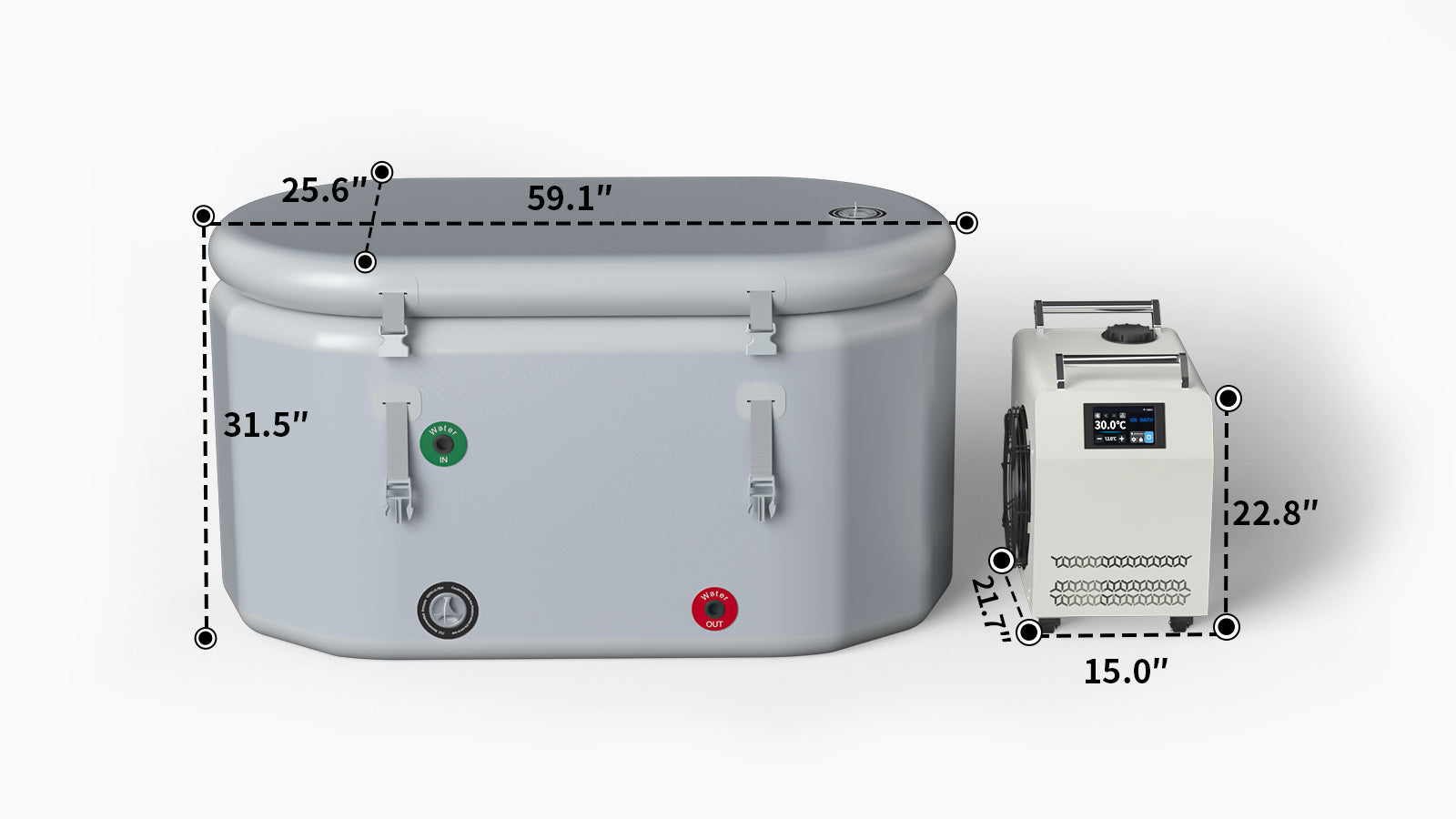 inflatable-cold-plunge-with-chiller-size